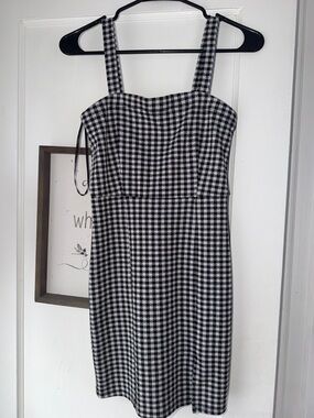 Forever 21 Black and White Gingham Mini Dress